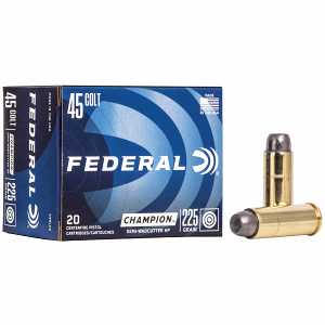 Federal, Champion, 45LC, 225 Grain, Semi Wadcutter Hollow Point, 20 Round Box Federal, Champion, 45LC, 225 Grain, Semi Wadcutter Hollow Point, 20 Round Box
