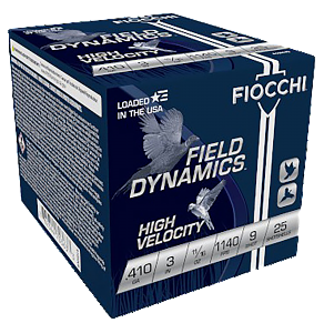 Fiocchi 410HV9 Field Dynamics High Velocity 410Gauge 3 Fiocchi 410HV9 Field Dynamics High Velocity 410Gauge 3