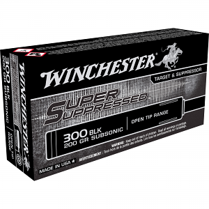 Winchester Ammo SUP300BLK Super Suppressed 300Blackout 200gr Open Tip Range Winchester Ammo SUP300BLK Super Suppressed 300Blackout 200gr Open Tip Range