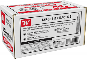 Winchester Ammo WM193150 USA M193 5.56x45mmNATO 55gr Full Metal Jacket 150 Per Box