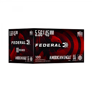 Federal AE193C American Eagle 5.56x45mm 55gr Full Metal Jacket 100 Per Box
