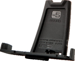 Magpul MAG562BLK PMAG Minus Limiter 7.62x51mm NATO 5 Compatible w/ PMAG LR/SR GEN M3 Mags Black Polymer/3 Per Pack Magpul MAG562BLK PMAG Minus Limiter 7.62x51mm NATO 5 Compatible w/ PMAG LR/SR GEN M3 Mags Black Polymer/3 Per Pack