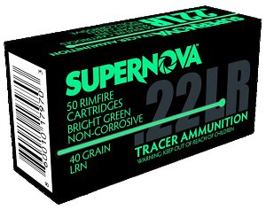 Supernova PMSN22LRG Green Tracer Non-Corrosive 22LR 40gr Lead Round Nose Supernova PMSN22LRG Green Tracer Non-Corrosive 22LR 40gr Lead Round Nose
