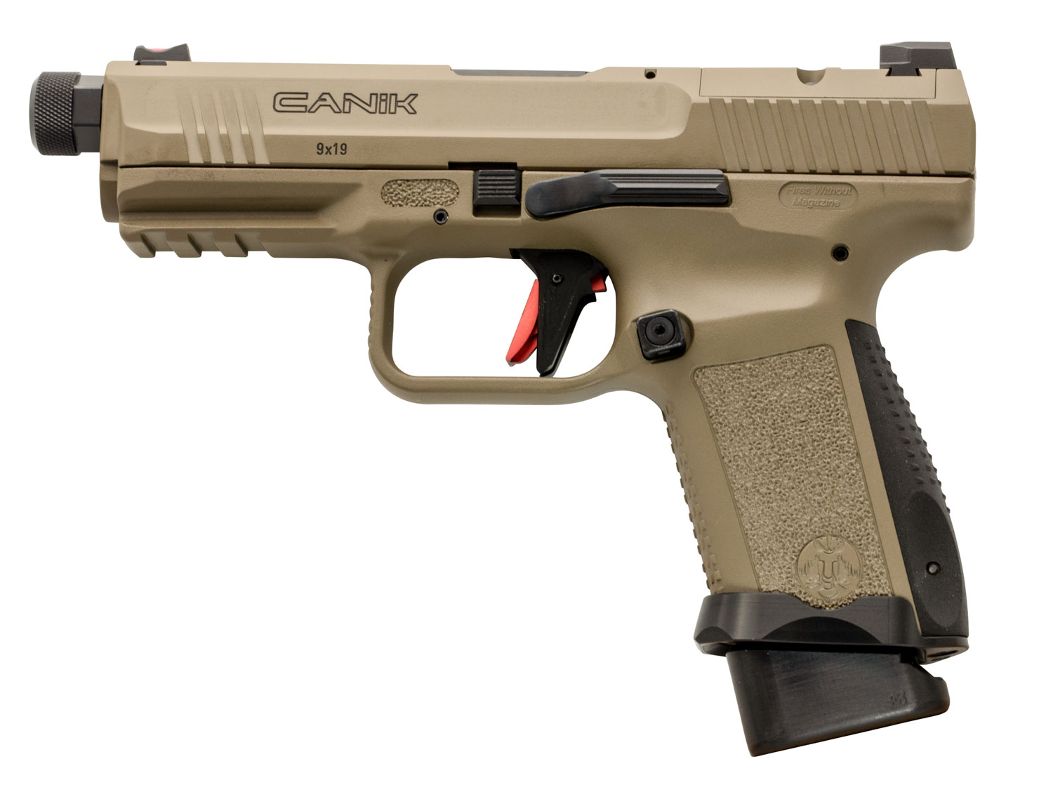 Canik TP9 Elite Combat - Desert Tan - 9mm - W/ Vortex Viper Red Dot