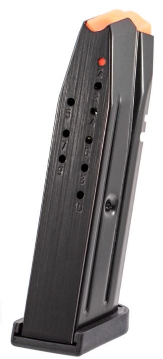 CZ-USA 11421 OEM Blued Detachable 10rd for 9mm Luger CZ P-07, P-10C with Reversible/Ambidextrous Mag Catch