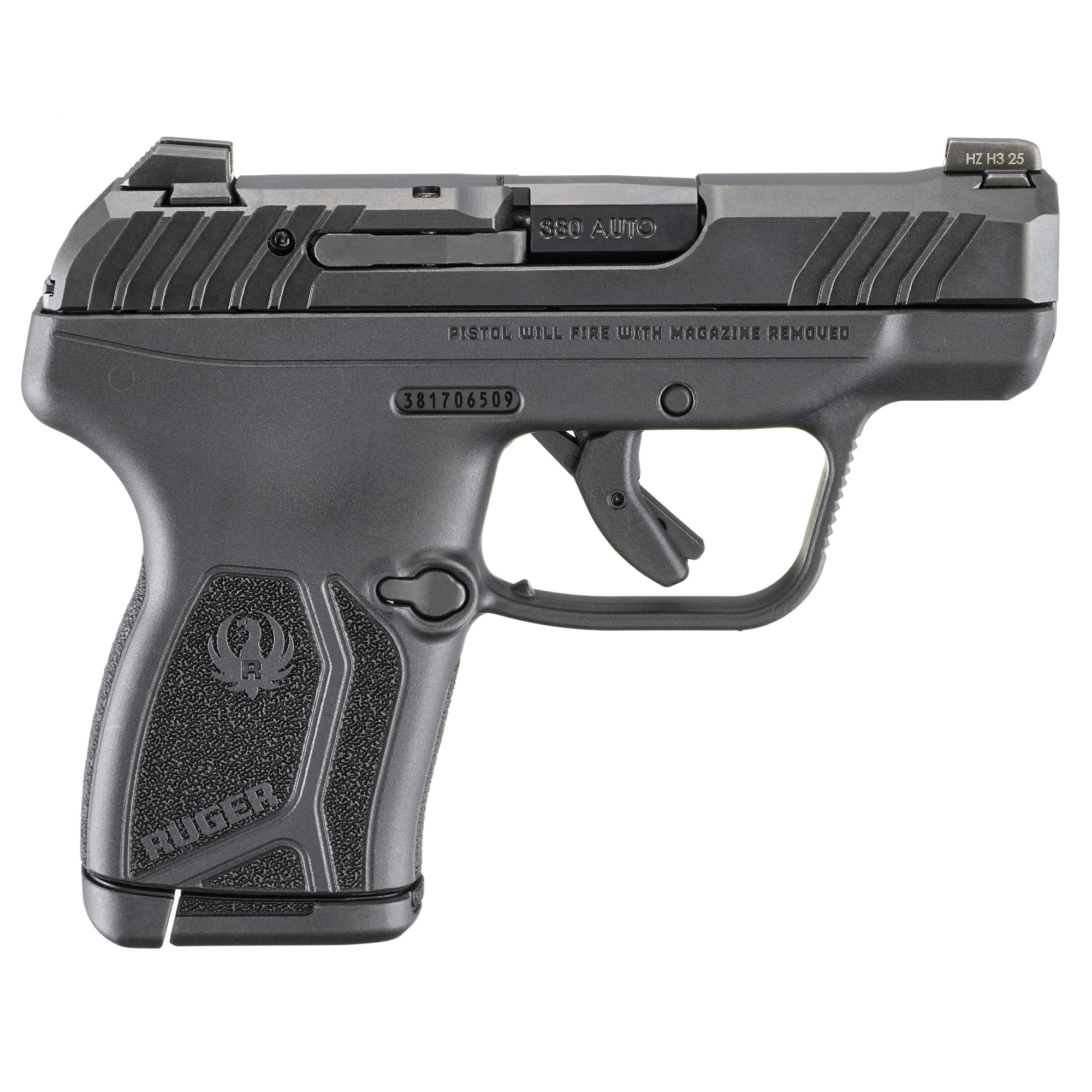 Ruger 13760 LCP Max Compact Frame 380 ACP