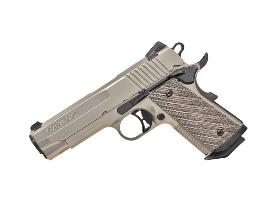 Sig Sauer 1911 Compact, Nickel, .45ACP, Night Sights