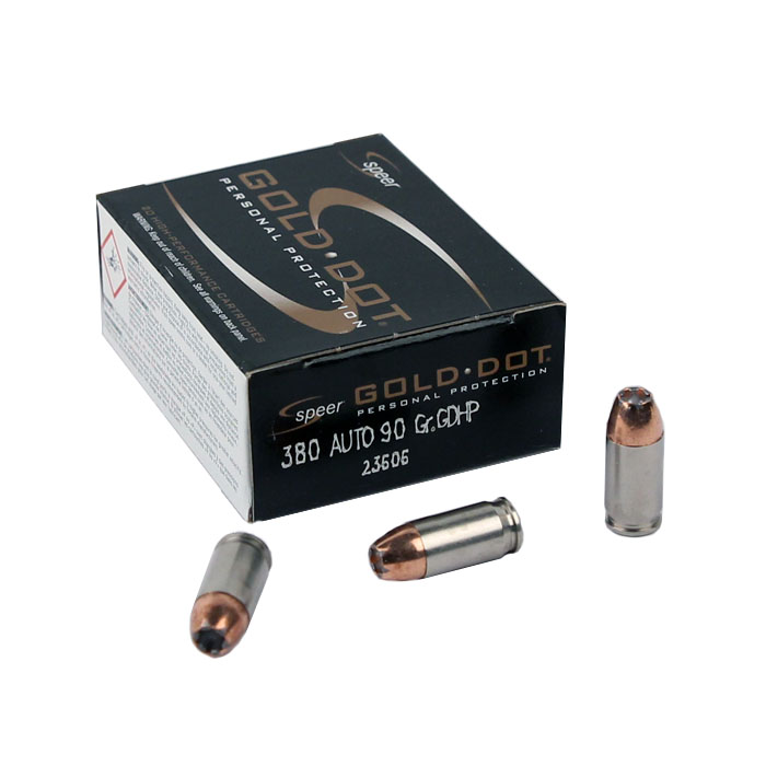 Speer Gold Dot .380 Auto 90 GR. GDHP - 20RD