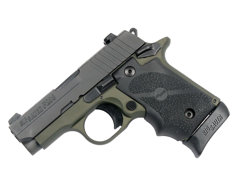 Sig Sauer P238 .380ACP Army Green, Night Sights, SAO