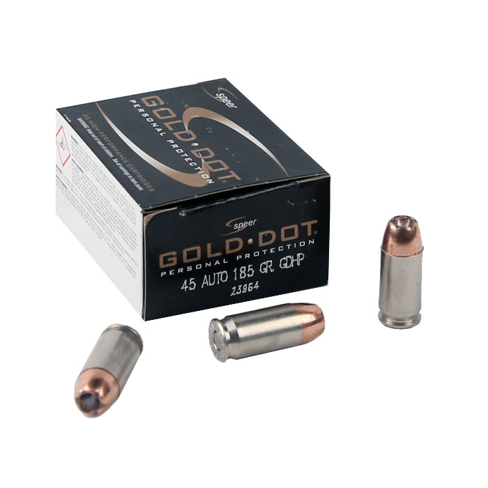 Speer Gold Dot .45ACP 185 GR. GDHP - 20RD Box