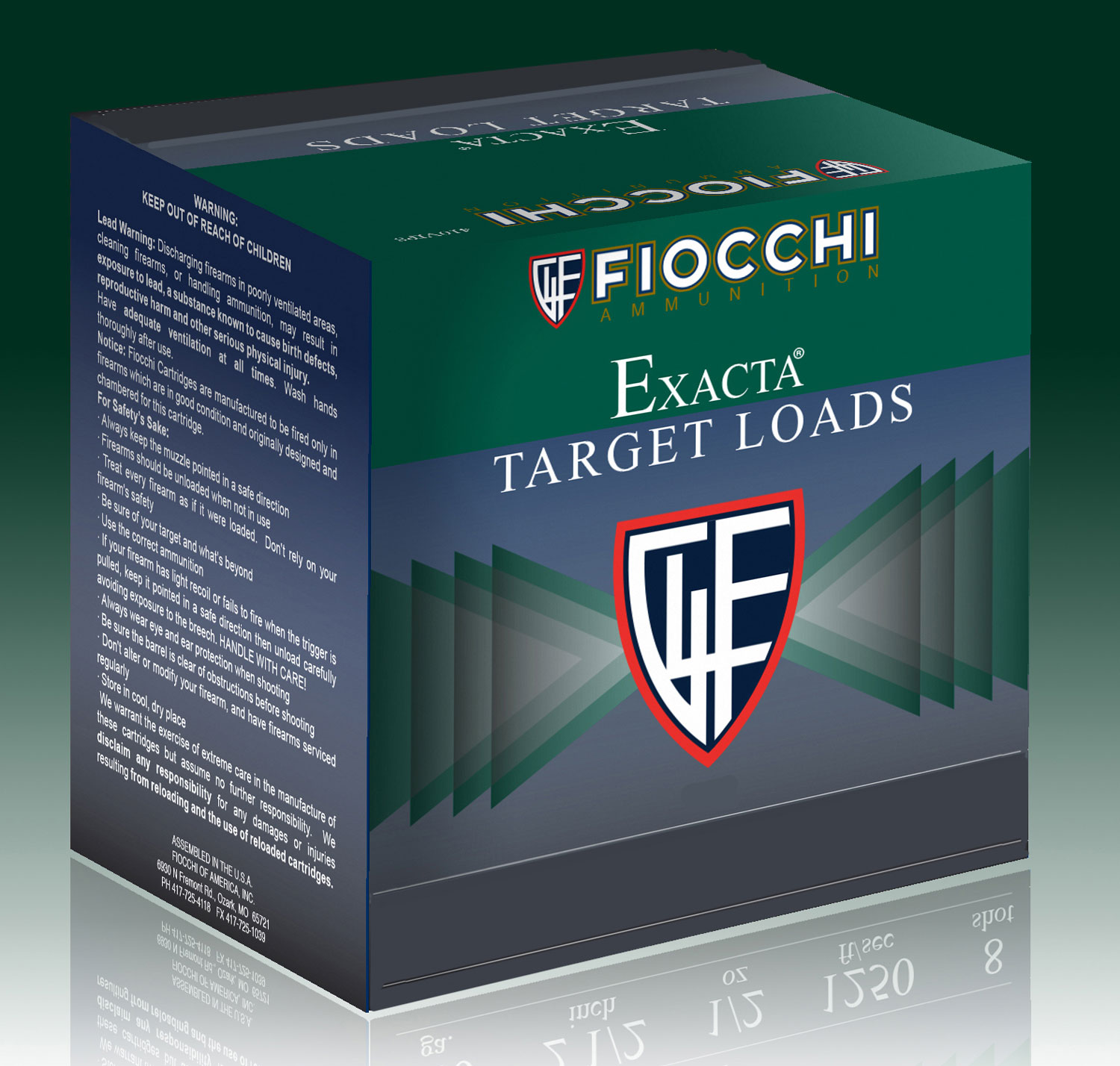 Fiocchi 12WRNO75 Exacta Target White Rino 12 Gauge 2.75