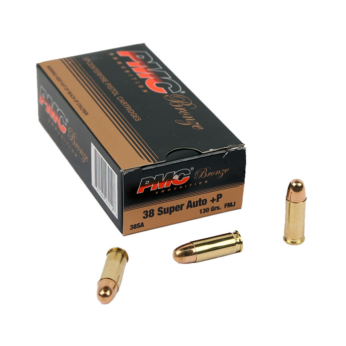 PMC Bronze .38 Super +P 130 GR. FMJ- 50RD​