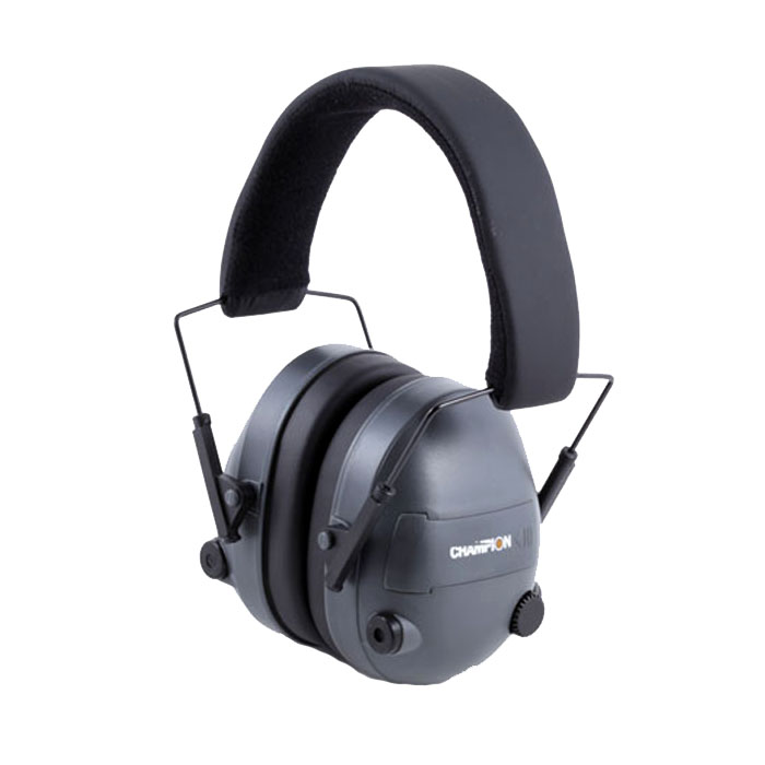 Champion Electronic Ear Muffs Grey Top Gun Supply