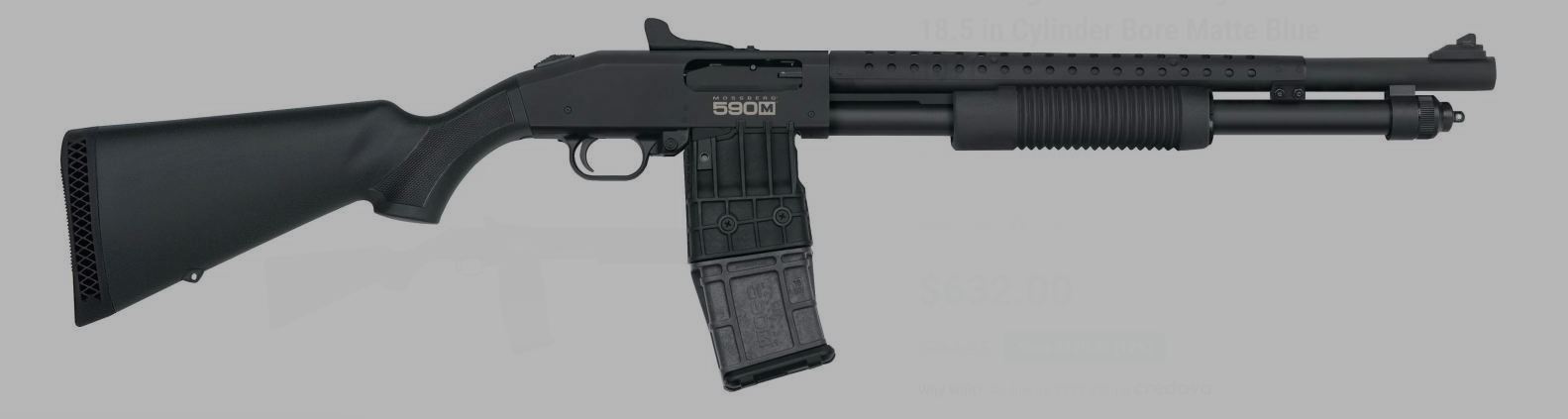mossberg 590m heat shield and mag fed