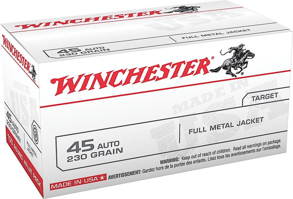 Winchester Ammo USA45AVP USA 45 ACP 230 gr Full Metal Jacket