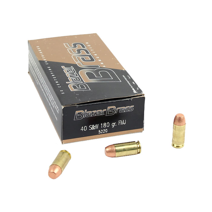 CCI Blazer Brass .40S&W 180 GR. FMJ - 50RD