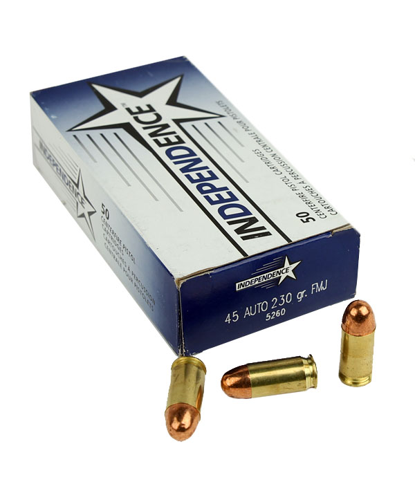 Independence .45ACP 230 GR. FMJ - 50RD