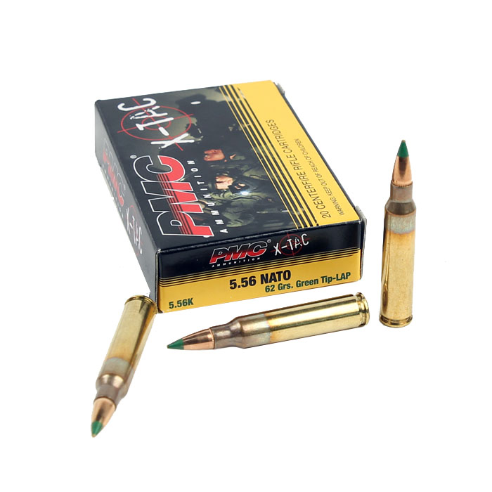 PMC X-TAC 5.56NATO 62GR. LAP GRN TIP - 20RD