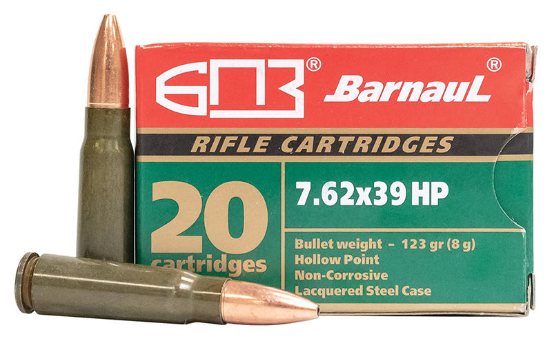 Barnaul 7.62x39mm 123 GR. HP - Steel Case - 20RD