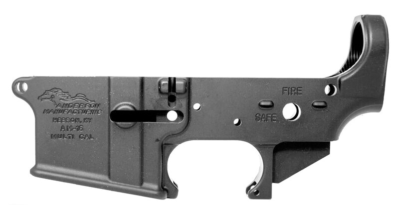Anderson AR-15 Stripped Lower Multi-Caliber - Black