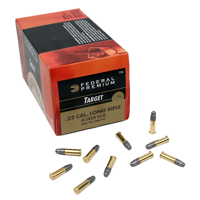 Federal Gold Medal .22LR 40GR Solid - 500RD
