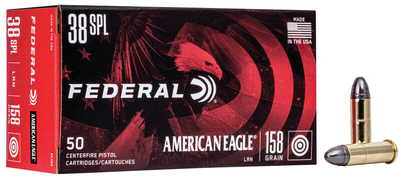 Federal AE38B American Eagle 38 Special 158 gr Lead Round Nose (LRN)