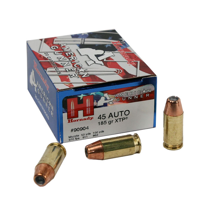 Hornady American Gunner XTP .45ACP 185 GR. HP - 20RD