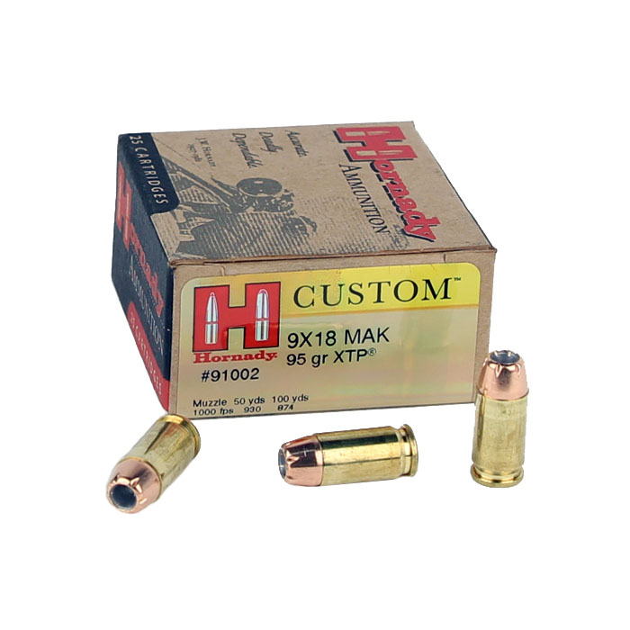 Hornady 9x18 Makarov 95GR XTP - 25RD