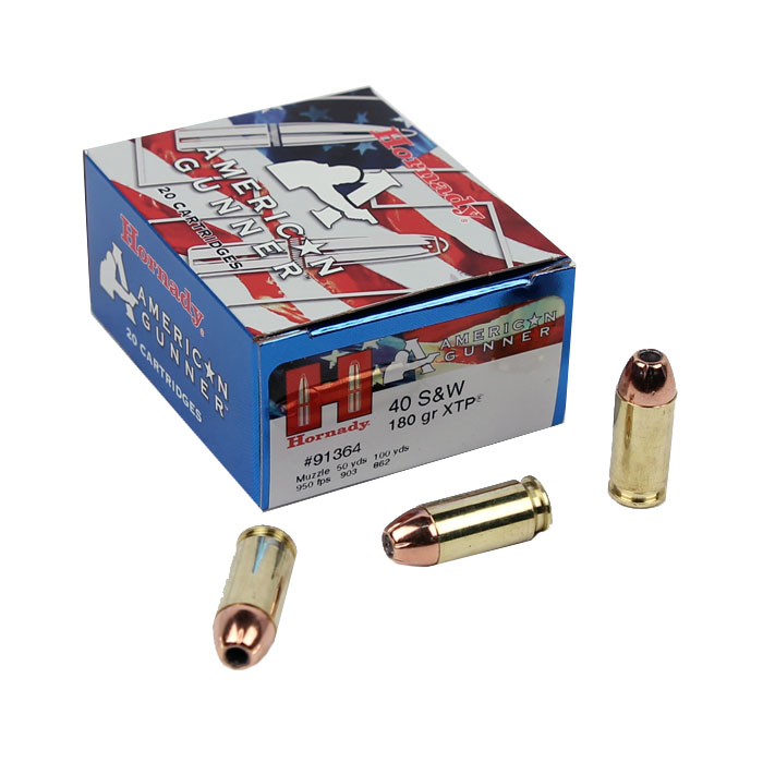 Hornady American Gunner XTP .40S&W 180 GR. HP - 20RD
