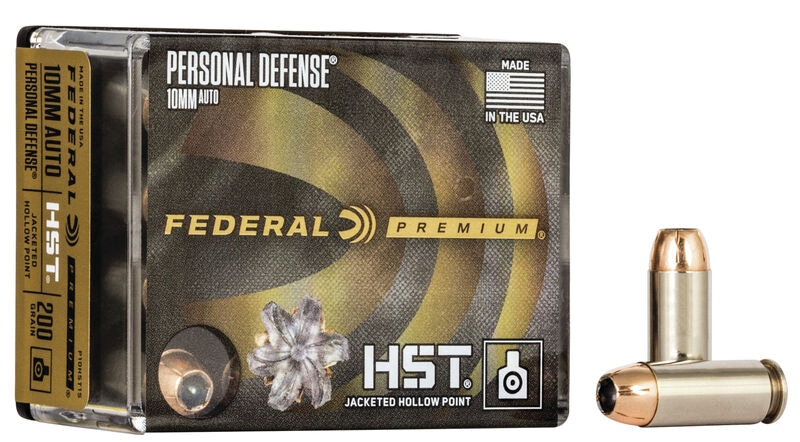 Federal P10HST1S Premium Personal Defense 10mm Auto 200 gr HST Jacketed Hollow Point