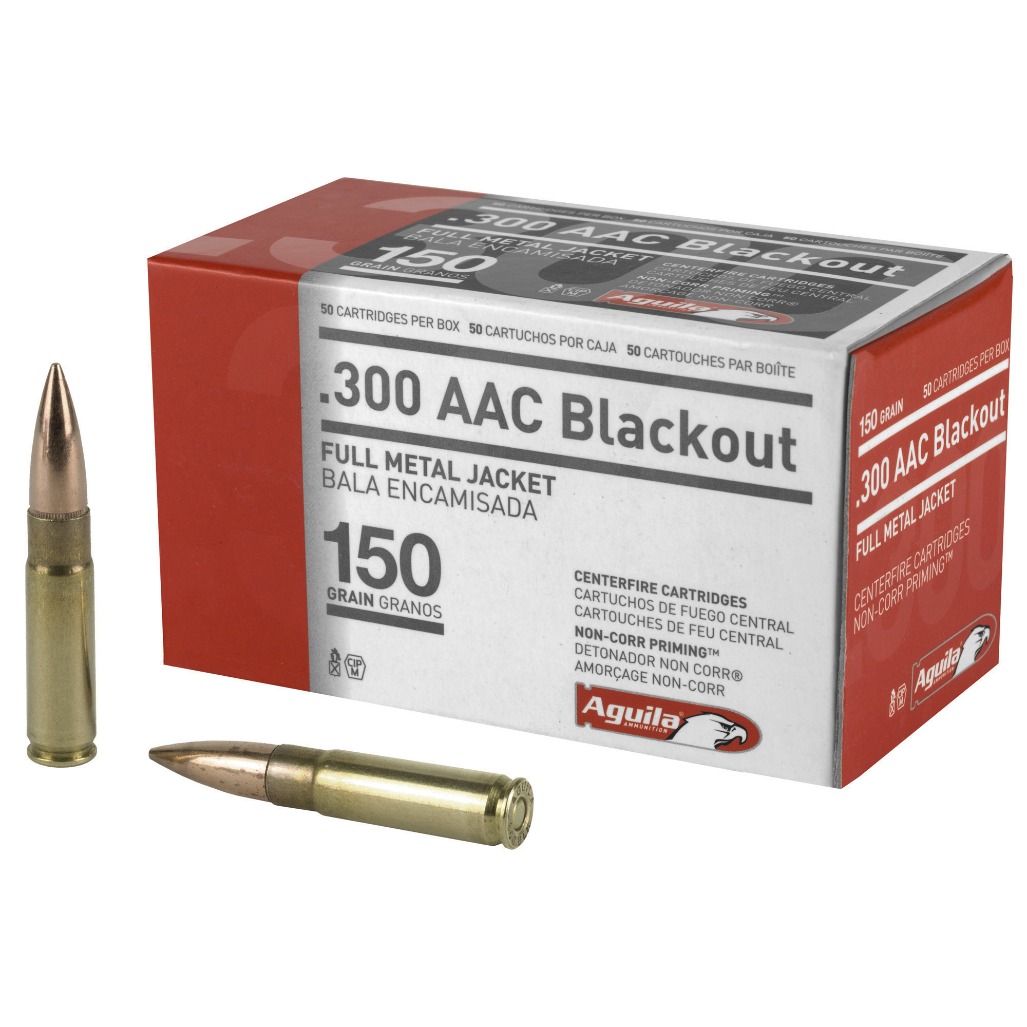 Aguila 300 Blackout 150 GR FMJ Boat Tail - 50RD