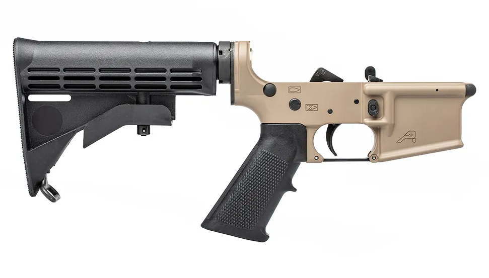 AR15 COMPLETE LOWER RECEIVER, STANDARD - FDE CERAKOTE