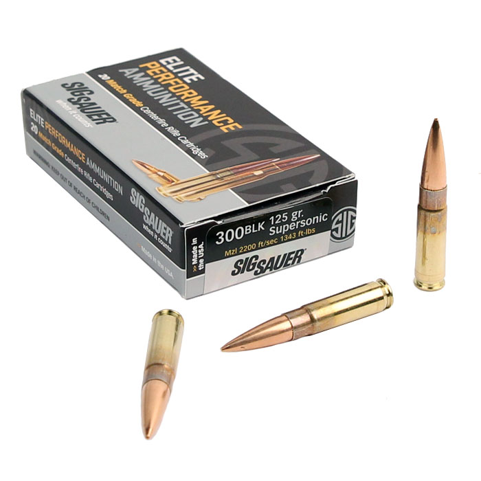 Sig Sauer 300 AAC Blackout 125 GR. Elite Match Grade OTM - 20RD