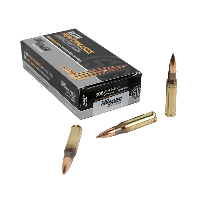 Sig Sauer .308 Winchester 168 GR. Elite Match OTM - 20RD Box