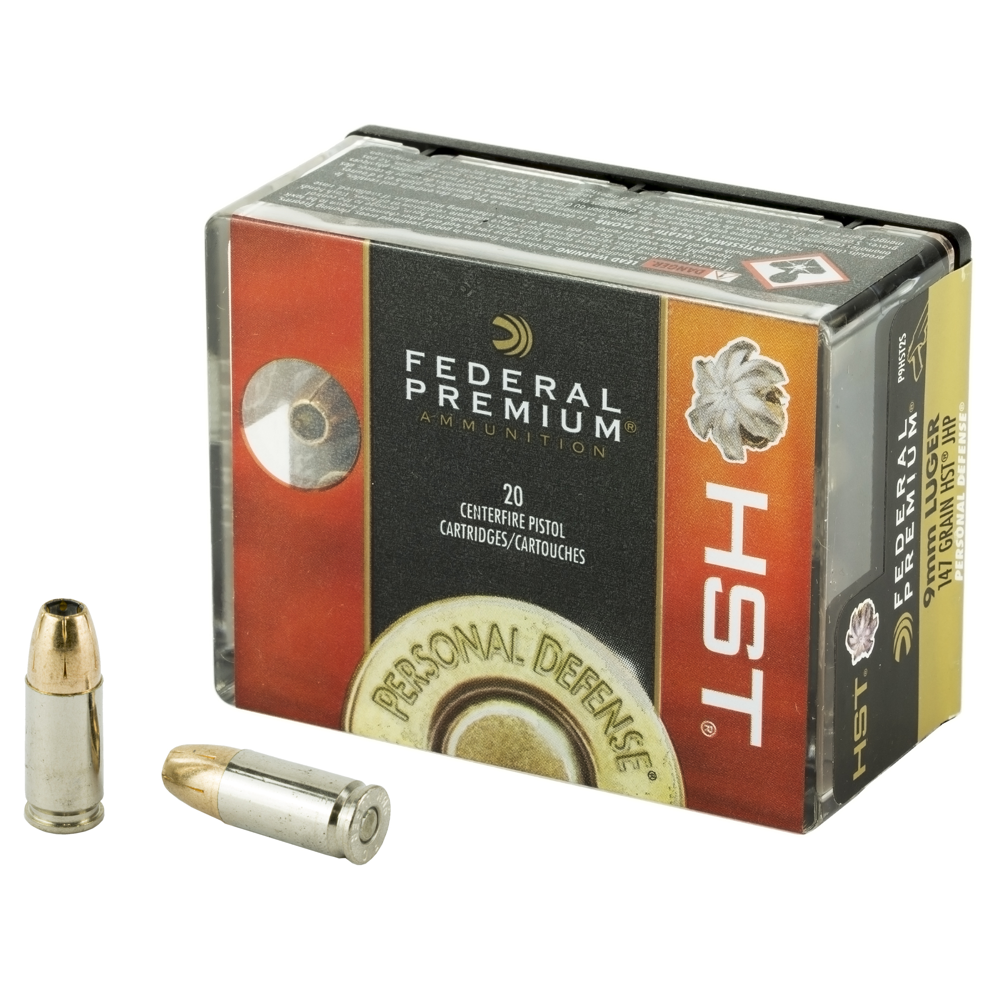 Federal P9HST2S Premium Personal Defense Micro 9mm Luger 147 gr HST Jacketed Hollow Point 20 Box
