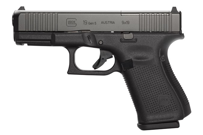 Glock 19 GEN 5 MOS 9mm - Black 10RND