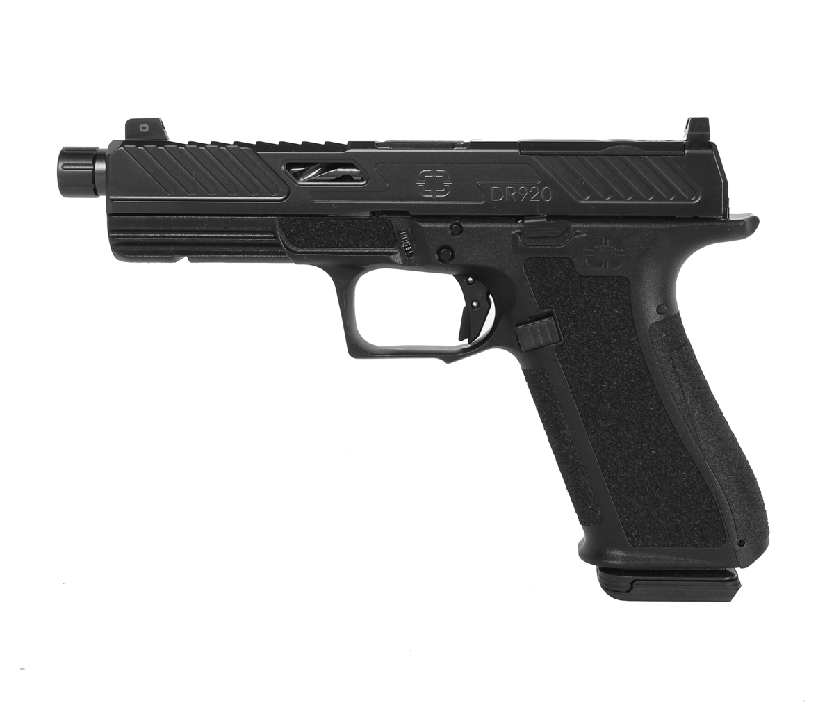 Shadow Systems DR920 Elite Slide, Black Spiral Threaded Barrel, 9mm - BLK