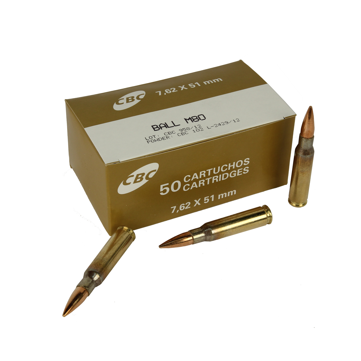 CBC Magtech 7.62x51 NATO 147 GR. FMJ - 50RD