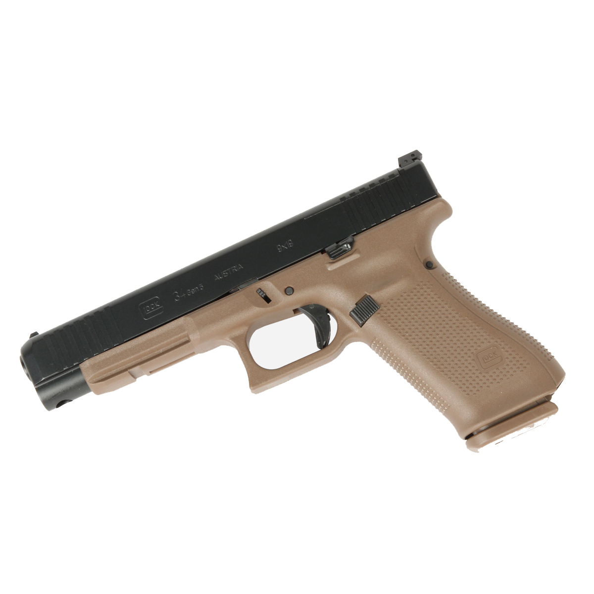 Glock 34 GEN 5 MOS 9mm - Flat Dark Earth - Front Serrations