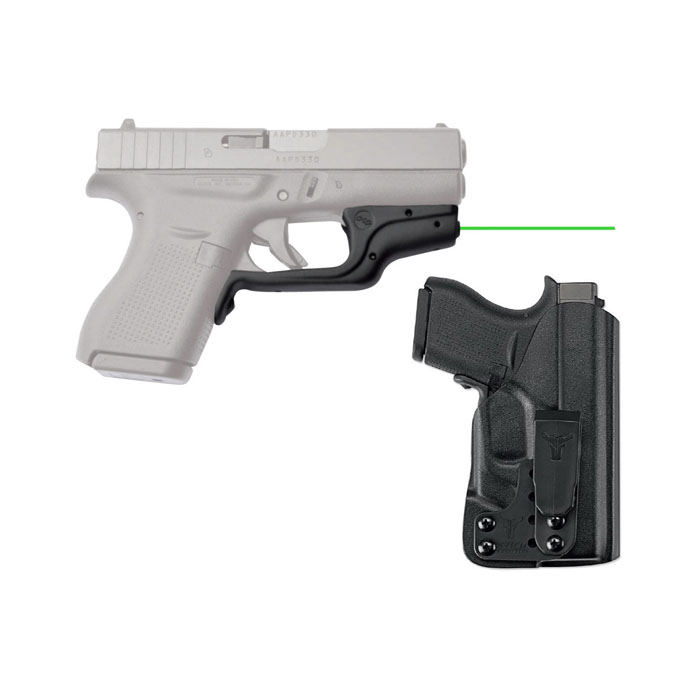 Crimson Trace Laserguard W/Bladetech IWB Holster - For Glock 43/42 - Green