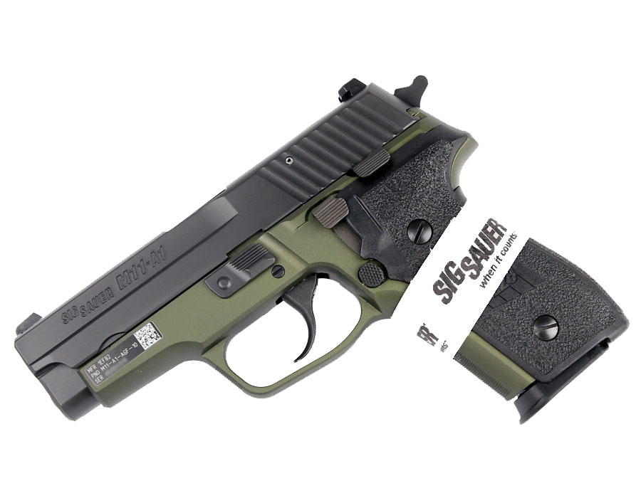 Sig Sauer M11-A1 Army Green 9mm, SigLite Night Sights, DA/SA