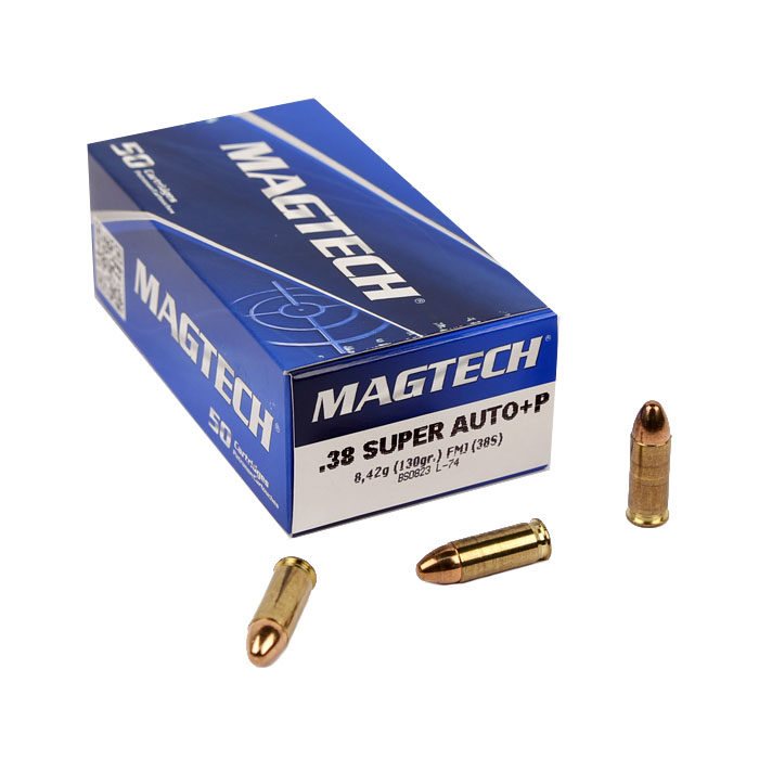 Magtech .38 Super +P 130 GR. FMJ - 50RD