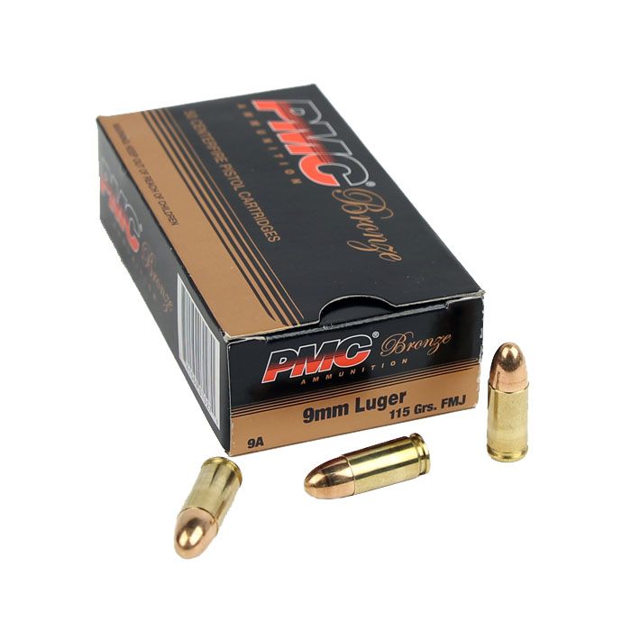 PMC Bronze 9mm Luger 115 GR. FMJ - 50RD