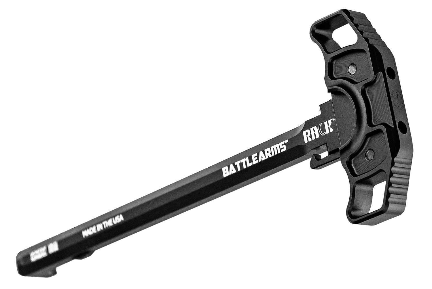 Battle Arms Development RACK15 Rack Ambidextrous Charging Handle AR-15, AR-10 Black Hardcoat Anodized 7075-T6 Aluminum