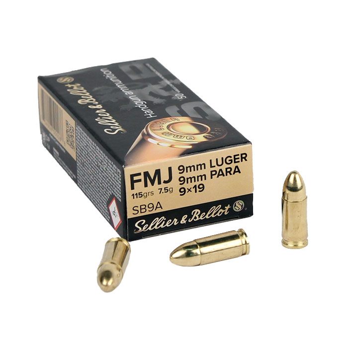 Sellier & Bellot 9mm Luger 115 GR. FMJ - 50RD