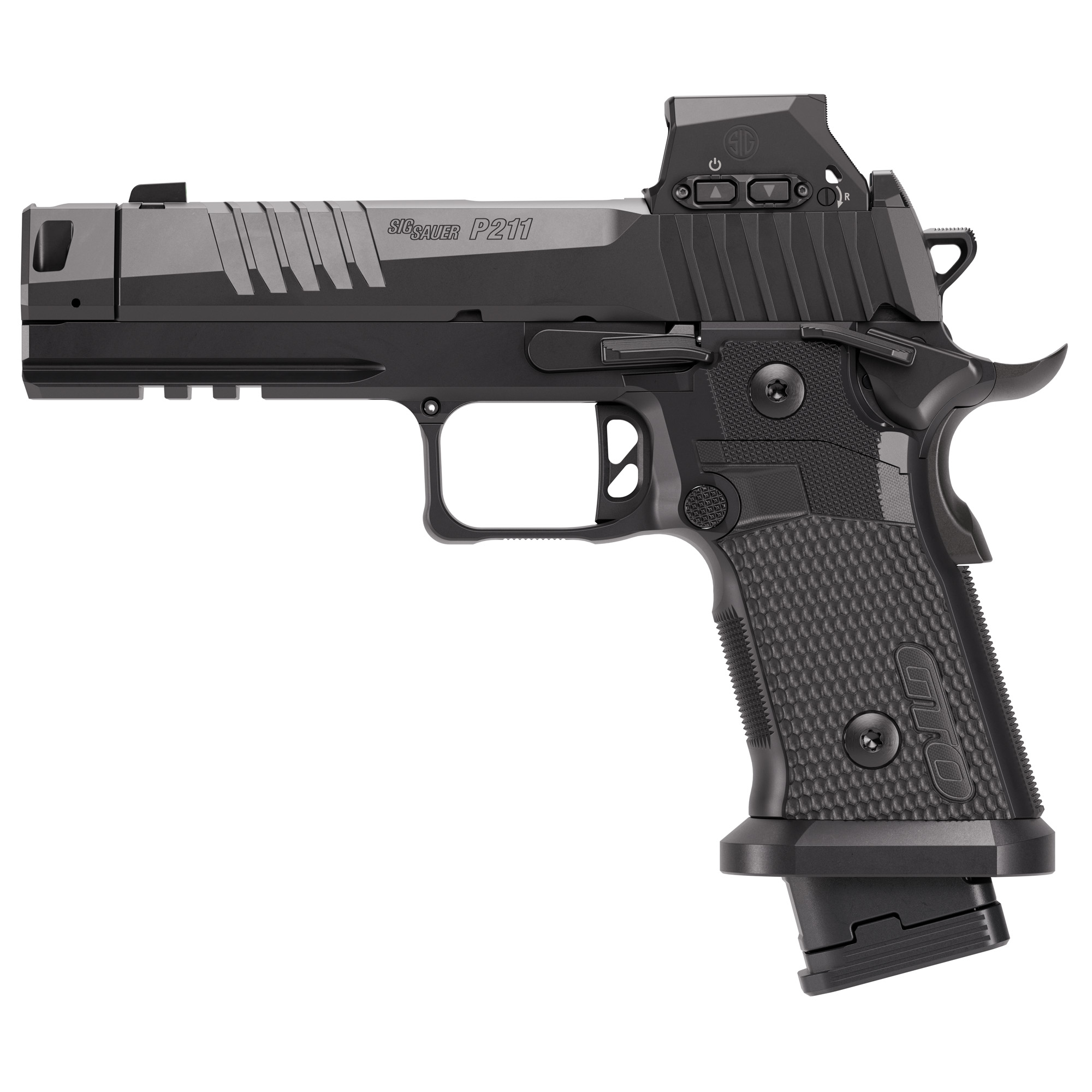 Sig Sauer 211F9GTOBRXSL P211 GTO w/Optic Full Size 9mm Luger 23+1 