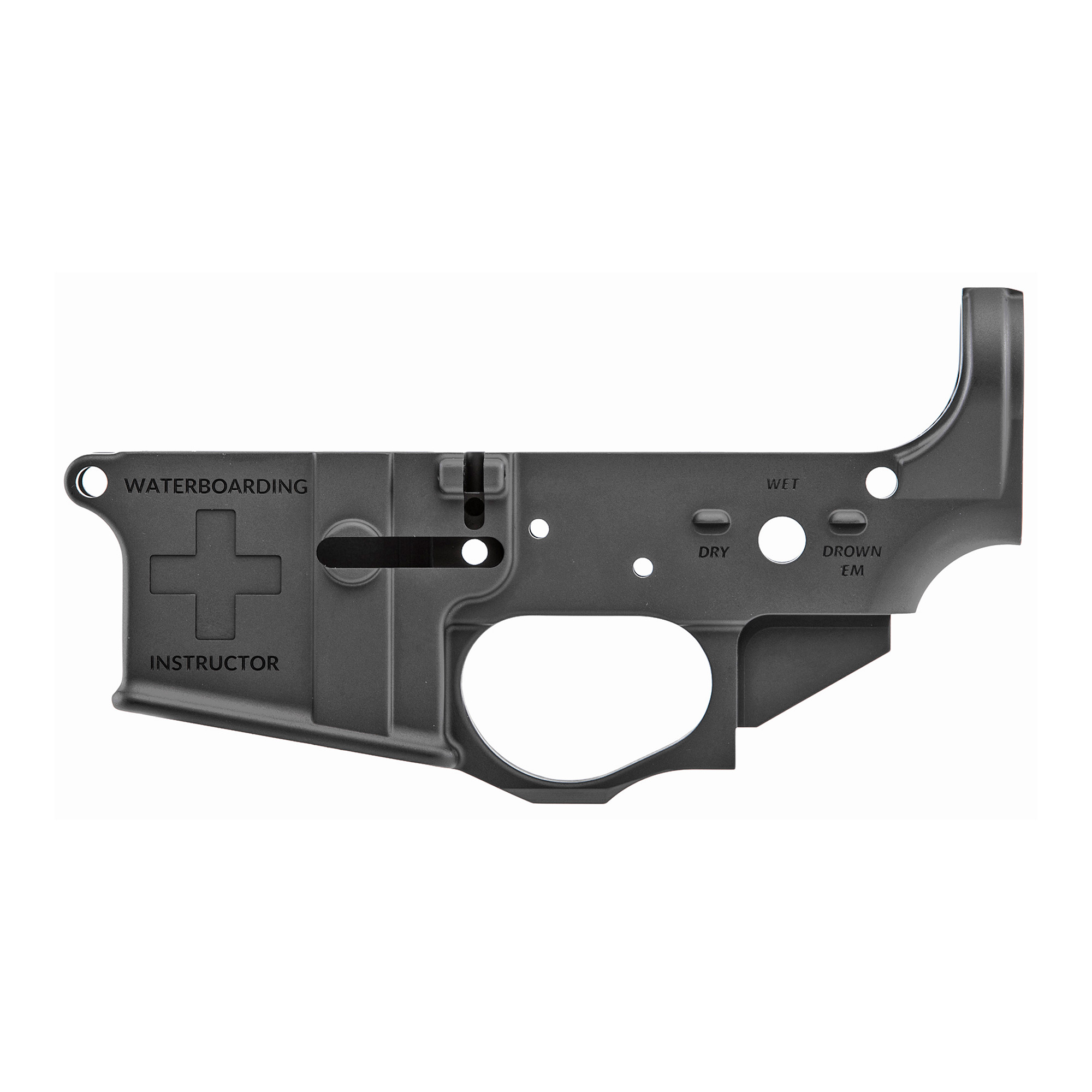 Spikes STLS033 Water Boarding Instructor Stripped Lower Receiver Multi-Caliber