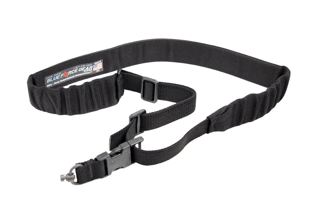 Blue Force Gear UDC One Point Padded Bungee Sling - Push Button Adapter - Black