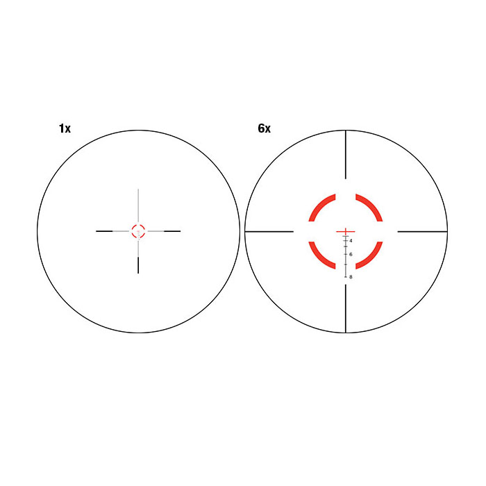 Red Segmented Circle/Crosshair Red Segmented Circle/Crosshair
