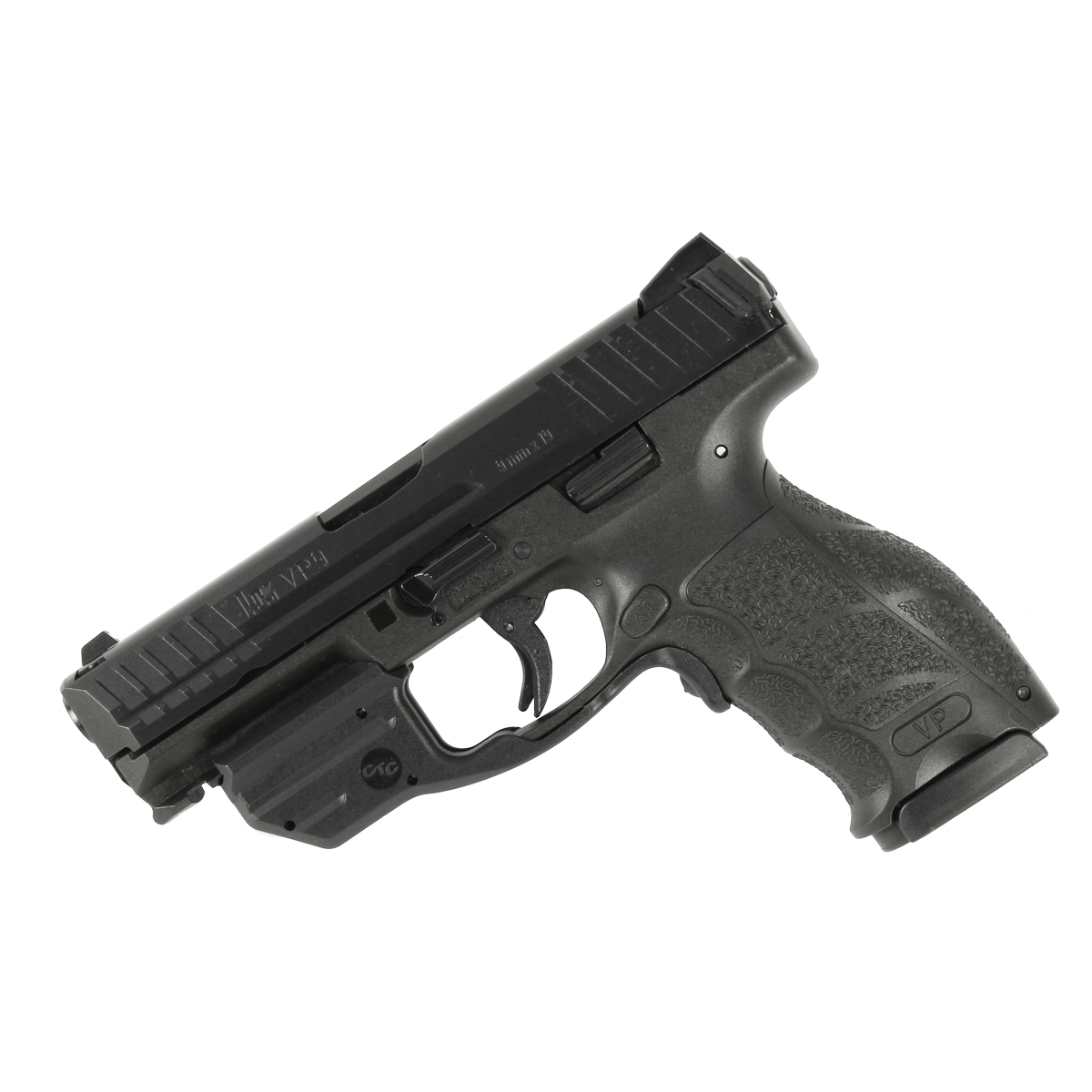H&K VP9-B, Striker Fired, Fixed Sights, 9mm - Black - Red Laser